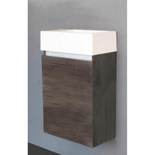 Fonteinkast Sanilux Trendline 40x22x63.5 cm Century Oak met, Doe-het-zelf en Verbouw, Sanitair, Bad, Nieuw, Ophalen of Verzenden