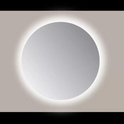 Spiegel Sanicare Q-Mirrors 75x75 cm Rond Met Rondom LED Warm, Doe-het-zelf en Verbouw, Sanitair, Ophalen of Verzenden