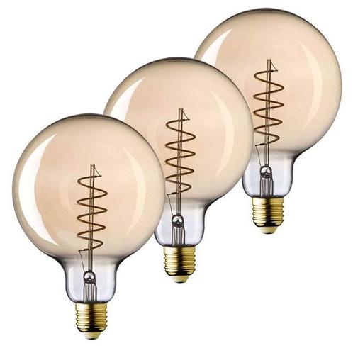 3x E27 LED lamp XL | 3-stap dimbaar | 4 watt 2500K warm wit, Huis en Inrichting, Lampen | Losse lampen, E27 (groot), Nieuw, 30 tot 60 watt