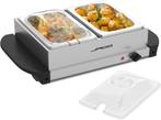 Warmhoudplaat - Buffetwarmer - Chafing Dish - Zilver - 2x1.5, Verzenden, Zo goed als nieuw