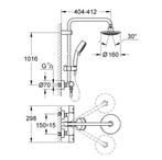 Tempesta New Cosmopolitan Doucheset Met Hoofddouche 16 Cm, Ophalen of Verzenden, Nieuw