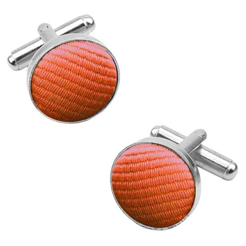 Fako Bijoux® - Manchetknopen - Staal & Streep - Ø 16mm -, Sieraden, Tassen en Uiterlijk, Manchetknopen, Verzenden