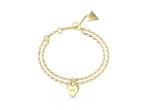 GUESS All You Need Is Love Dames Armband Staal - Goud, Verzenden, Zo goed als nieuw