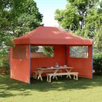 Inklapbare Partytent Terracotta - 3 Zijwanden - OP=OP -35%, Opvouwbaar, Partytent, Minder dan 4 meter, Nieuw