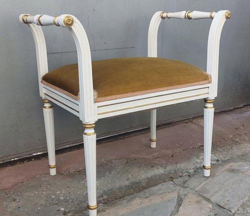 Bank - Hout, stoffen. - Louis XVI-stijlbank, Antiek en Kunst, Curiosa en Brocante