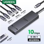 USB-C Hub 6-in-1 – 4K HDMI Docking Station met 10Gbps USB en, Verzenden, Nieuw