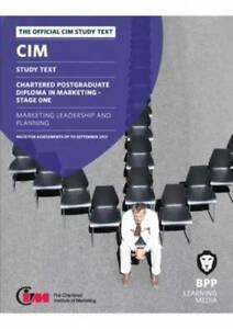 CIM 11 Marketing Leadership and Planning: Study Text by BPP, Boeken, Taal | Engels, Gelezen, Verzenden