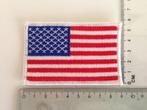 Embleem Patch Amerikaanse vlag USA stof witte rand art. n..., Nieuw, Verzenden