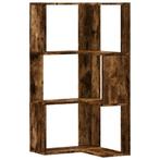 vidaXL Boekenkast 3-laags hoek 50x50x102 cm bewerkt hout, Huis en Inrichting, Kasten | Boekenkasten, Verzenden, 100 tot 150 cm
