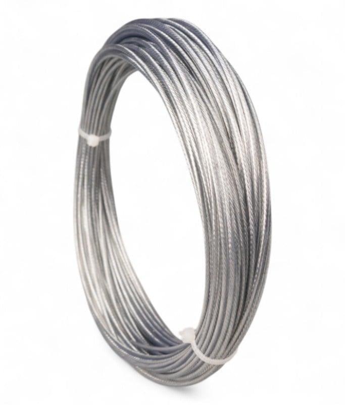 Staalkabel haspel Pvc 10 meter 1-2mm, Doe-het-zelf en Verbouw, IJzerwaren en Bevestigingsmiddelen, Verzenden