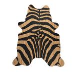 jute vloerkleed koevorm zebra 145x160cm, Verzenden, Nieuw