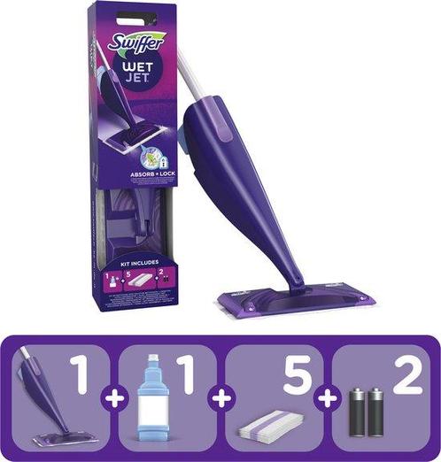 Swiffer WetJet Startset -, Huis en Inrichting, Overige Huis en Inrichting, Zo goed als nieuw, Ophalen of Verzenden