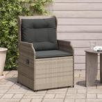 vidaXL Tuinstoelen 2 st verstelbaar met kussens poly rattan, Tuin en Terras, Tuinsets en Loungesets, Verzenden, Nieuw, Rotan, Tuinset