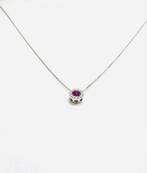 Ketting met hanger - 18 karaat Witgoud - 0.70ct. tw. Diamant, Sieraden, Tassen en Uiterlijk, Antieke sieraden
