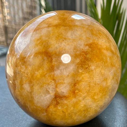 Fine Golden Healer sphere Kristal - Hoogte: 10.92 cm -, Verzamelen, Mineralen en Fossielen