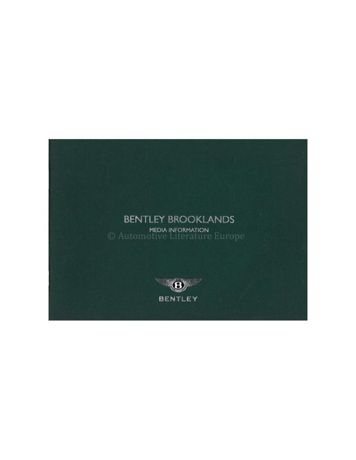 2007 BENTLEY BROOKLANDS MEDIA BROCHURE ENGELS, Boeken, Auto's | Folders en Tijdschriften