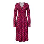 Milano Italy • midi jurk in berry print • 36, Verzenden, Roze, Maat 36 (S), Milano Italy