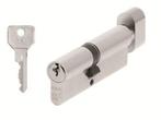 Veiling - AXA Dubbele Cilinder met Knop 50-40mm Vernikkeld S, Doe-het-zelf en Verbouw, Hang- en Sluitwerk, Nieuw
