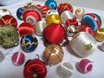 Kerstballen (36) - Satijn/ zijden kerstballen satijn, zijde,, Diversen, Kerst, Nieuw