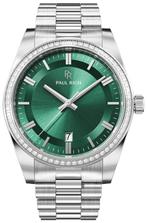 Paul Rich Legacy Silver Green LEG11 horloge, Sieraden, Tassen en Uiterlijk, Horloges | Heren, Overige merken, Staal, Staal, Verzenden