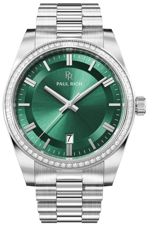 Paul Rich Legacy Silver Green LEG11 horloge, Sieraden, Tassen en Uiterlijk, Horloges | Heren, Staal, Nieuw, Staal, Overige merken