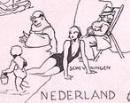 Spotprent over het boycotten van tourisme in Nazi-Duitsland, Antiek en Kunst, Kunst | Litho's en Zeefdrukken, Verzenden