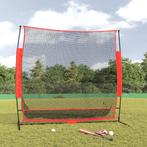 vidaXL Honkbalnet draagbaar 215x107x216 cm polyester zwart, Sport en Fitness, Honkbal en Softbal, Verzenden, Nieuw
