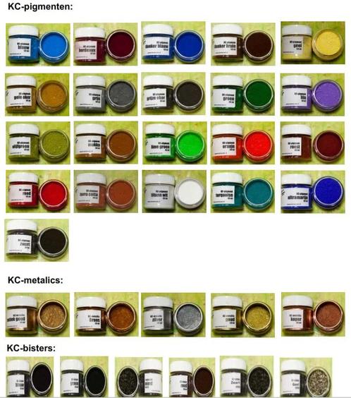 Kc pigment grijze oker (lood) 40 gram voor keracoat en, Hobby en Vrije tijd, Knutselen, Nieuw, Ophalen of Verzenden