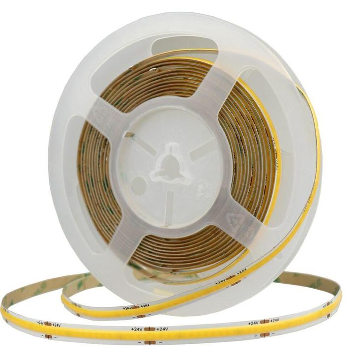 COB LED Strip | 5mm | 320LEDs | Basic | 5 meter | Dimbaar, Huis en Inrichting, Lampen | Overige, Nieuw, Ophalen of Verzenden