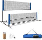 COSTWAY Badmintonnet met standaard, badmintonnet, in hoogte, Verzenden, Zo goed als nieuw