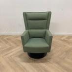 Kinnarps Apollo Relax fauteuil met draaiplateau, groen, Huis en Inrichting, Fauteuils, Ophalen of Verzenden, Gebruikt, Stof