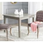 2dekans | Safavieh Nathan eettafel – French Grey – 100,3 x, Ophalen of Verzenden, Zo goed als nieuw