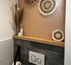 Houten wc/toiletplank - 4cm dik eiken - Rechte afwerking, Verzenden, Nieuw