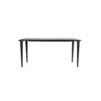 Eettafel Jiska - 160cm - Zwart - 95860 - eettafel, Huis en Inrichting, Tafels | Eettafels, Nieuw, Overige materialen