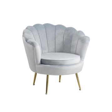 Schelp fauteuil in 6 kleuren fluweel. Eyecatcher beschikbaar voor biedingen