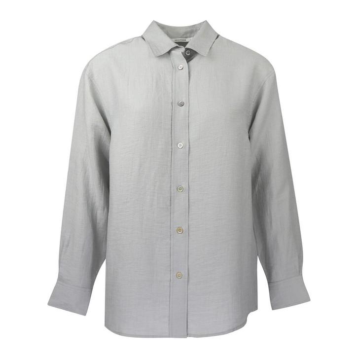 Graumann • grijze linnen blouse Lue • S, Kleding | Dames, Tops, Grijs, Nieuw, Maat 36 (S), Verzenden