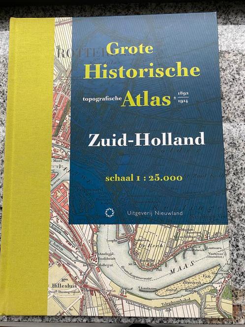 Grote historische topografische atlas Zuid-Holland, Boeken, Atlassen en Landkaarten, Nederland, Gelezen, Overige typen, Verzenden