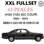 W126 SEC Coupé Fullset 65 teilig XXL Dichtungen