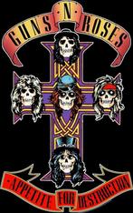 Guns N Roses - Appetite for Destruction - Textielposter, Verzamelen, Nieuw, Poster, Artwork of Schilderij, Ophalen
