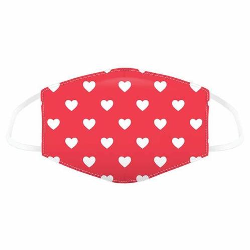Mondkapje rood met witte hartjes NIEUW, Diversen, Verpleegmiddelen, Nieuw, Ophalen of Verzenden