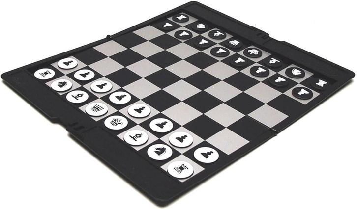 Schaak Reis Etui Magnetisch (20x17cm) | HOT Games -, Hobby en Vrije tijd, Gezelschapsspellen | Bordspellen, Nieuw, Verzenden