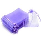Fako Bijoux® - Organza Zakjes - 7x9cm - Paars - 50 Stuks, Verzenden, Nieuw