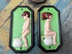 Decoratief ornament (2) - vintage style restroom signs -