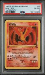 WOTC Pokémon - 2 Graded card - Moltres PSA 6 + Light Machamp, Nieuw