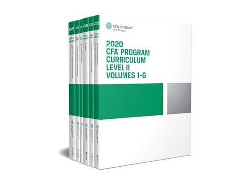 9781946442956 CFA Program Curriculum 2020 Level II Volume..., Boeken, Economie, Management en Marketing, Nieuw, Verzenden