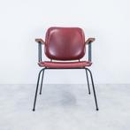2 armstoelen Gispen Kembo stijl metaal skai bekleding 50s60s