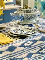 Ottomaanse tafeldoek, met ikat-stijl print voor ruime, Antiek en Kunst