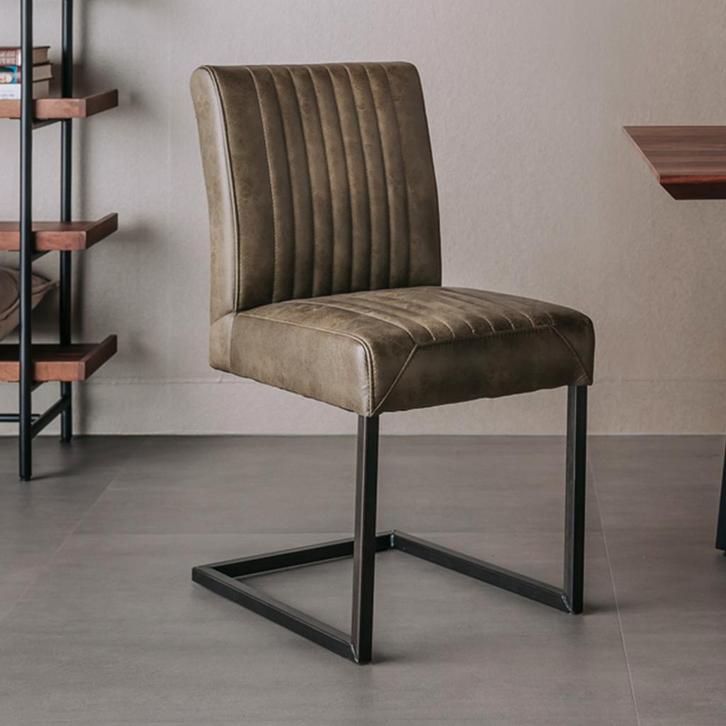 *WOONWINKEL* Tower Living Ferro Eetkamerstoel Industrieel Gr, Huis en Inrichting, Stoelen, Nieuw, Verzenden