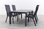 Madino Excellent/Kings verstelbare tuinset antraciet -, Verzenden, Nieuw, Overige materialen, Tuinset