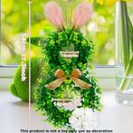 Paasdecoratie deurdecoratie paashaas krans met oren, Ophalen of Verzenden, Nieuw